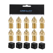 Creality Original Ender 3 V3 SE Nozzle Kit,10Pcs 0.4mm Brass Nozzles, 5Pcs picture