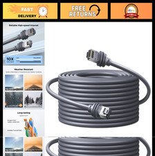 150FT Ethernet Cable for Starlink, Cat 6, 5Gbps, Waterproof, Durable, High Speed picture