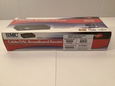 SMC BARRICADE CABLE DSL BROADBAND ROUTER SMC7004VBR 4-PORT FIREWALL NEW & SEALED picture