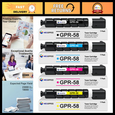 High Yield Toner Cartridge 4 Pack BCMY Compatible for Laser Printers picture