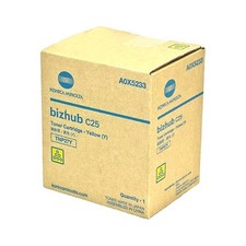 Konica Minolta TNP27Y (A0X5233) Yellow Toner Cartridge Genuine, NEW LOWER PRICE picture