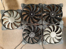5x Corsair AF120 120MM Air Flow Air Series Quiet Edition 4-Pin PC Case Fans picture