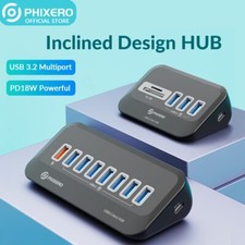 4/7 IN 1USB 3.2 Hub USB C Docking Station Type C Splitter Adapter 5 Gbps Black picture