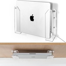 Laptop Wall Mount Holder, Space-Saving Under Desk Laptop Mount with Cable Slo... picture