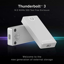 SABRENT THUNDERBOLT 3 M.2 NVME SSD ENCLOSURE, TOOL-FREE - GRAY picture
