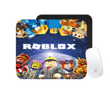 Roblox Cartoon Mouse Pad | Block World Gaming Desk Mat | Custom Kids Gift picture