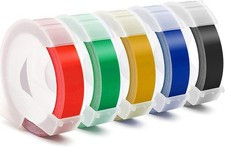 Label Replace for Dymo 3D Plastic Embossing Tape Xpress Label Maker 3/8