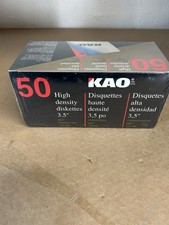 KAO 3.5” High Density Diskettes New Sealed 50 Count - IBM Formatted picture