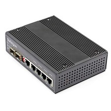 StarTech IES1G52UP12V 6 Port Gigabit Ethernet Switch 30W PoE+ picture