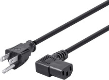 6Ft 14AWG Right Angle Power Cord Cable W/ 3 Conductor PC Power picture