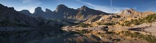 Landscape lake mountains multiple display Custom Gaming Mat Desk picture