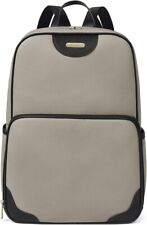 CLUCI Womens Laptop Backpack Leather 15.6 Inch Computer Travel Business GREY picture