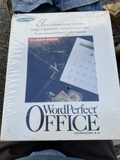 Vtg Sealed 1993 WordPerfect Office 4.0 Software Window Client Pack Microsoft Box picture