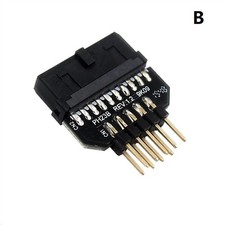 New Panel Plug-in Adapter Computer Motherboard USB3.0 19/20pin To USB2.0 9pin qq picture