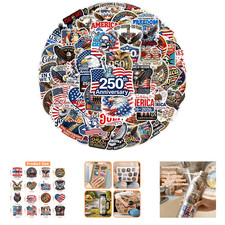 250th Anniversary USA Sticker Pack, Patriotic Vinyl Decals for Car Laptop Water picture