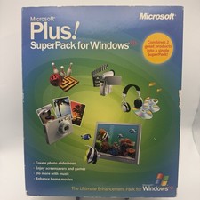 Microsoft Plus SuperPack for Windows XP - 2-Disc Complete Box Set Vintage CIB picture