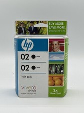 HP 02 Twin Pack Black Vivera Ink Cartridge Expired 2009 picture