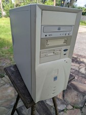 Vintage Intel Pentium III Desktop Tower PC CD-RW Floppy For Parts TC picture