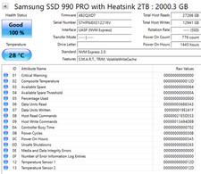 Samsung 990 PRO 2TB M.2 NVMe Internal SSD with Heatsink - Black (MZ-V9P2T0CW) picture