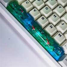 Hand Made Koi Fish Resin Key Cap 6.25U Spacebar 1pc for Mechanical Keyboard  picture