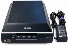 Epson Perfection V600 Photo Scanner 6400 DPI USB Tested Working Mac & PC picture