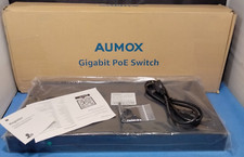 28 Port Gigabit Poe Switch 24 Port Poe Switch Unmanaged 400w - 2 X Uplink Gig aj picture