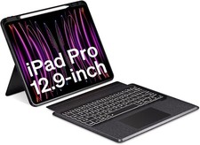 Black iPad Keyboard Folio Compatible For iPad Pro 12.9 Inch picture