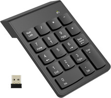Wireless Numeric Keypad 10 Key Number Pad for Laptop PC Chromebook Office picture