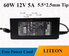 Original Liteon 12V 5A 60W AC Adapter 5.5*2.5mm Power Supply Charger PA-1061-0 picture