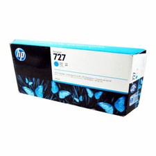 Genuine HP 727 Cyan 300ml F9J76A DesignJet T1500 T920 T2500 (Retail Box) picture