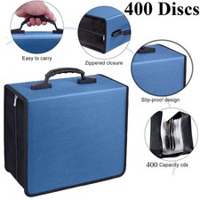 400 Disc Capacity CD DVD Storage Wallet Album Portable Disc Organizer Bag picture