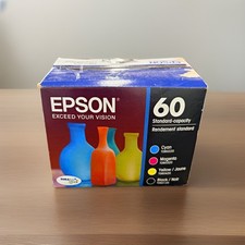 Epson 60 Genuine Ink Cartridges 4-Pack CMYK T060120-BCS Inkjet #INK001 picture