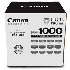 12 Empty Cartridges for the Canon PRO-1000 Printer - PFI-1000 LUCIA ImagePROGRAF picture