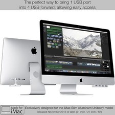 SABRENT 4-PORT USB 3.0 FRONT FACING HUB For APPLE iMac 21.5