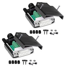 DB15 Solderless Female RS232 DSUB Serial Adapter 15Pin Breakout 2 PCS picture