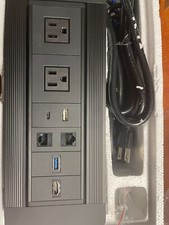 Conference Table Power Grommet Data Center HDMI/Power Outlet/CAT 6/USB / Type-C picture