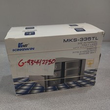Kingwin MKS-335TL 12Gb/s SAS / SATA 3-in-2 Trayless Hard Drive Bay OPEN BOX picture