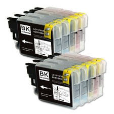 10 PK Ink Jet Cartridges fits Brother LC61 DCP-J125 DCP-J140W MFC-990CW MFC-J220 picture