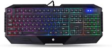 HP Gaming Keyboard K110 Wired 4 Colors With Cool Lighting Effects HP K110-ENG picture