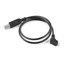 CY Left Angled Micro USB OTG to Standard B Type Cable for Printer Scanner Disk picture