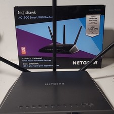 Netgear Nighthawk AC1900 Smart WiFi Router, upgraded longer antennas,  used picture