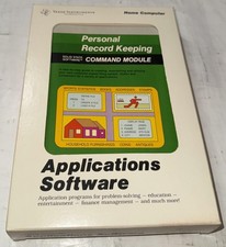Vintage Texas Instruments TI-99/4A Personal Record Keeping Module Box Manual picture