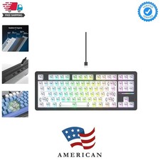 75% Custom Barebones Keyboard kit Gasket Mouted，Blank DIY Silent TKL Mechanic... picture
