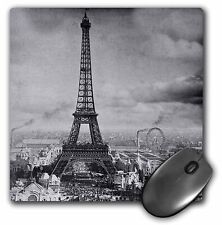 3dRose Eiffel Tower Paris  France  1889 Black and White MousePad picture