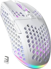 SM600 White Wireless Gaming Mouse,Tri-Modes BT5.1/Type-C Wired/2.4G Wireless Mou picture