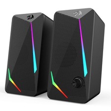 Redragon GS510 RGB Desktop Speakers, 2.0 7.32 x 6.73 x 4.8 inches, Black picture