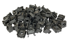 RackGold® 12-24 Black Slide-on Cage Nuts - 50 Pack USA Made G1224-SLD-B50 picture