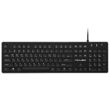 Korean English Keyboard USB Wired 104 Keys FullSize LaserEtched PC Laptop picture