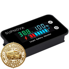 SUPNOVA 6133 7-100V Battery Monitor Color LCD Temp Buzzer Alarm picture