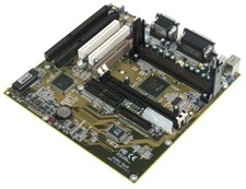 DIAMOND FLOWER P2MEX REV. A SLOT 1 2x SDRAM 2x ISA 2x PCI AGP mATX MOTHERBOARD picture